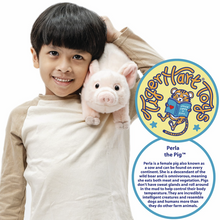 Load image into Gallery viewer, Perla The Pig - 10 Inch Stuffed Animal Plush