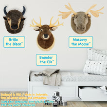 Load image into Gallery viewer, Evander The Elk Head | 25 Inch Stuffed Animal Plush | By TigerHart Toys