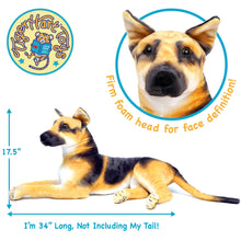 Load image into Gallery viewer, Hilde The German Shepherd | 34 Inch Stuffed Animal Plush | By TigerHart Toys