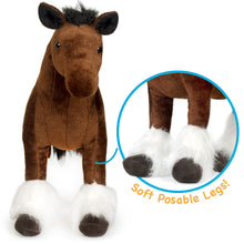 Load image into Gallery viewer, Charmaine The Shire Horse | 18 Inch Stuffed Animal Plush | By TigerHart Toys

