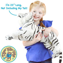 Load image into Gallery viewer, Sada The White Tiger | 24 Inch Stuffed Animal Plush | By TigerHart Toys
