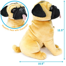 Load image into Gallery viewer, Princeton The Pug | 13 Inch Stuffed Animal Plush | By TigerHart Toys

