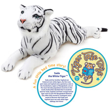 Load image into Gallery viewer, Sada The White Tiger | 24 Inch Stuffed Animal Plush | By TigerHart Toys
