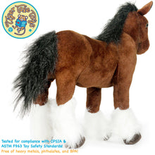 Load image into Gallery viewer, Charmaine The Shire Horse | 18 Inch Stuffed Animal Plush | By TigerHart Toys
