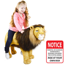 Load image into Gallery viewer, Laurent The Lion | 36 Inch Stuffed Animal Plush | By TigerHart Toys
